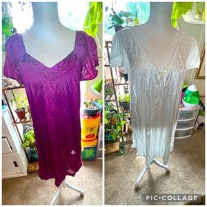 Vintage vanity fair set of two medium nightgowns